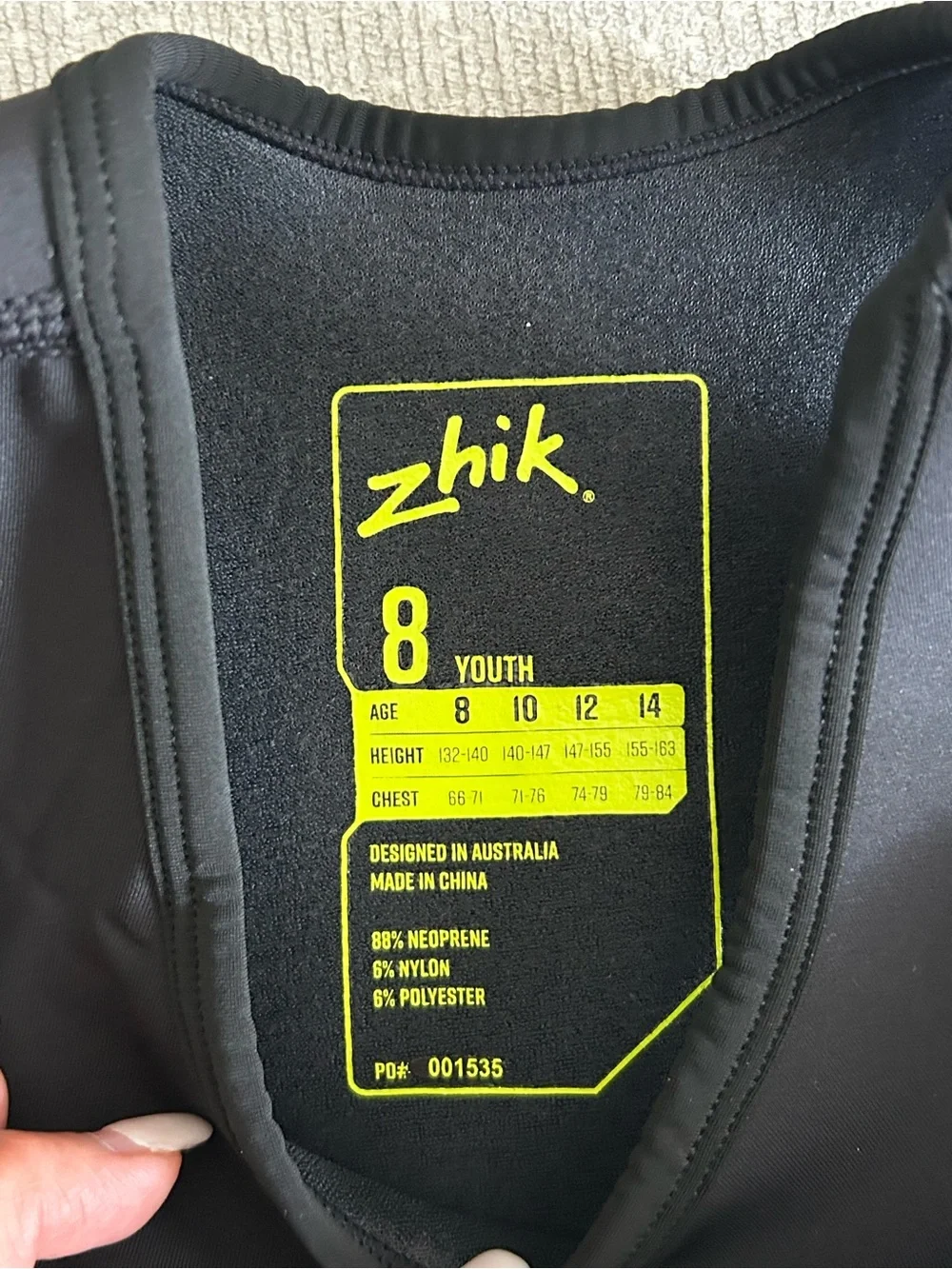 Zhik Junior Neoprene Skiff Suit Size 8 Sailing Water Sports